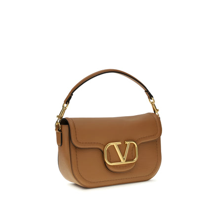 Valentino Garavani Beige Calf Leather Shoulder Bag