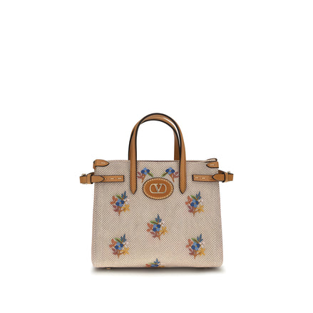 Valentino Garavani Beige Cotton Handbag