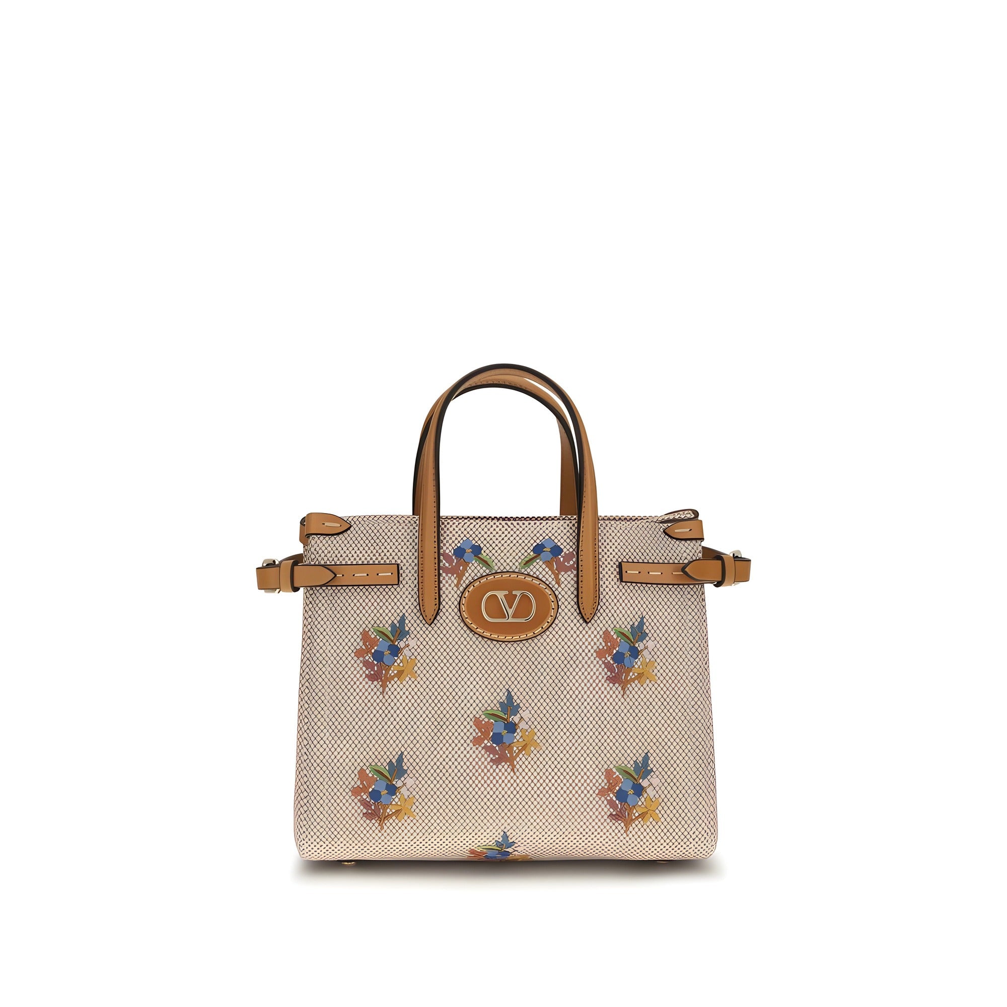 Valentino Garavani Beige Cotton Handbag
