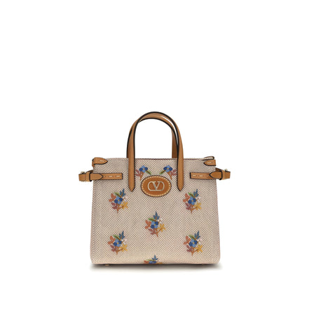 Valentino Garavani Beige Cotton Handbag