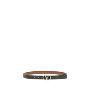 Valentino Garavani Black Calf Leather Belt