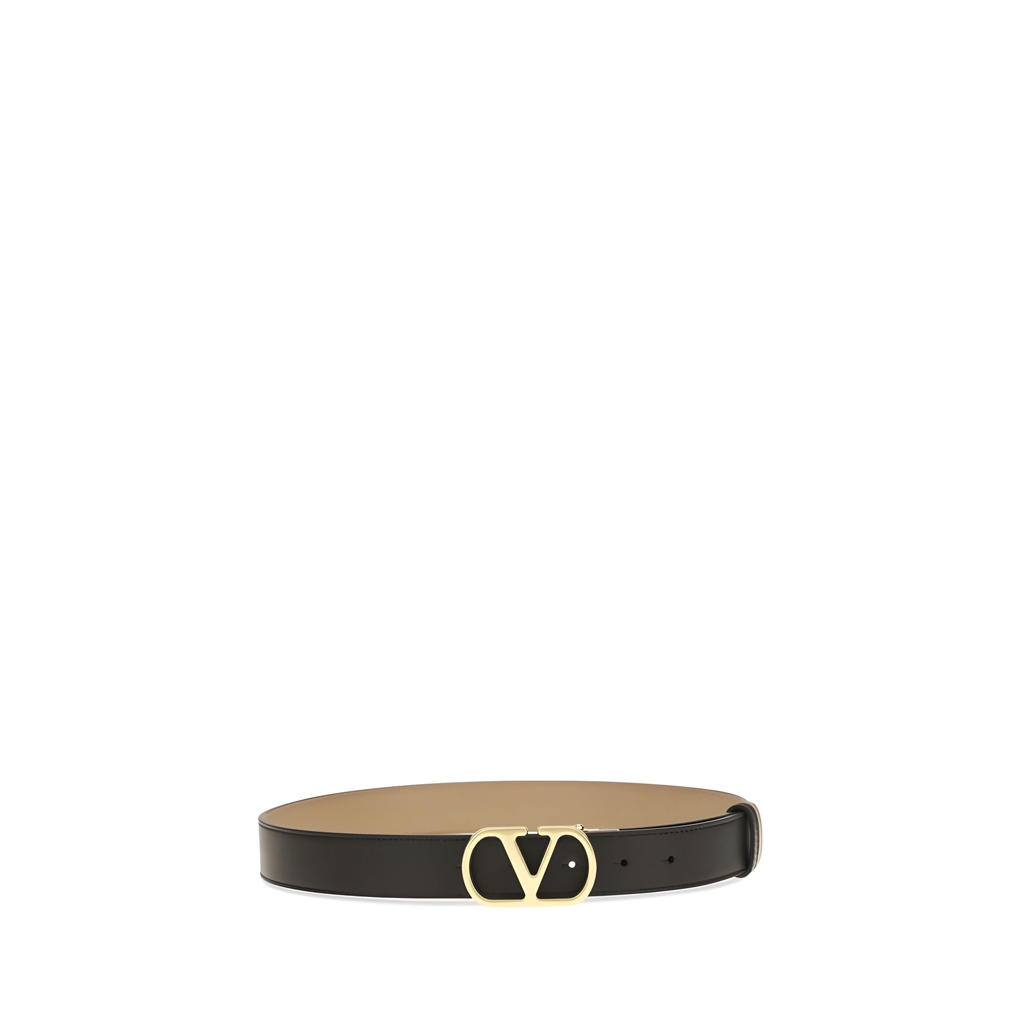 Valentino Garavani Black Reversible VLogo Belt
