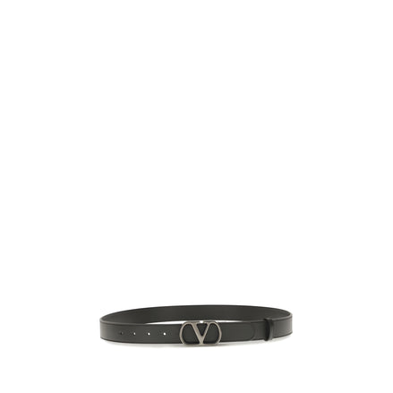 Valentino Garavani Black VLogo Signature Belt