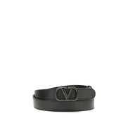 Valentino Garavani Black VLogo Signature Belt