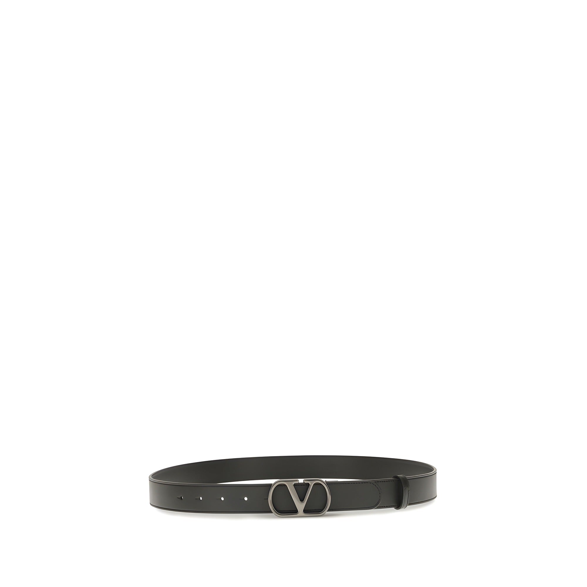 Valentino Garavani Black VLogo Signature Belt