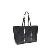 Sac bandoulière Valentino Garavani en cuir de veau noir