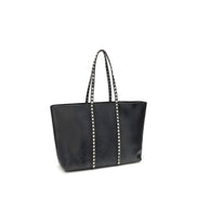 Sac bandoulière Valentino Garavani en cuir de veau noir