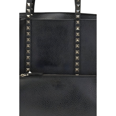 Sac bandoulière Valentino Garavani en cuir de veau noir
