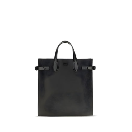 Valentino Garavani Black Calf Leather Shoulder Bag