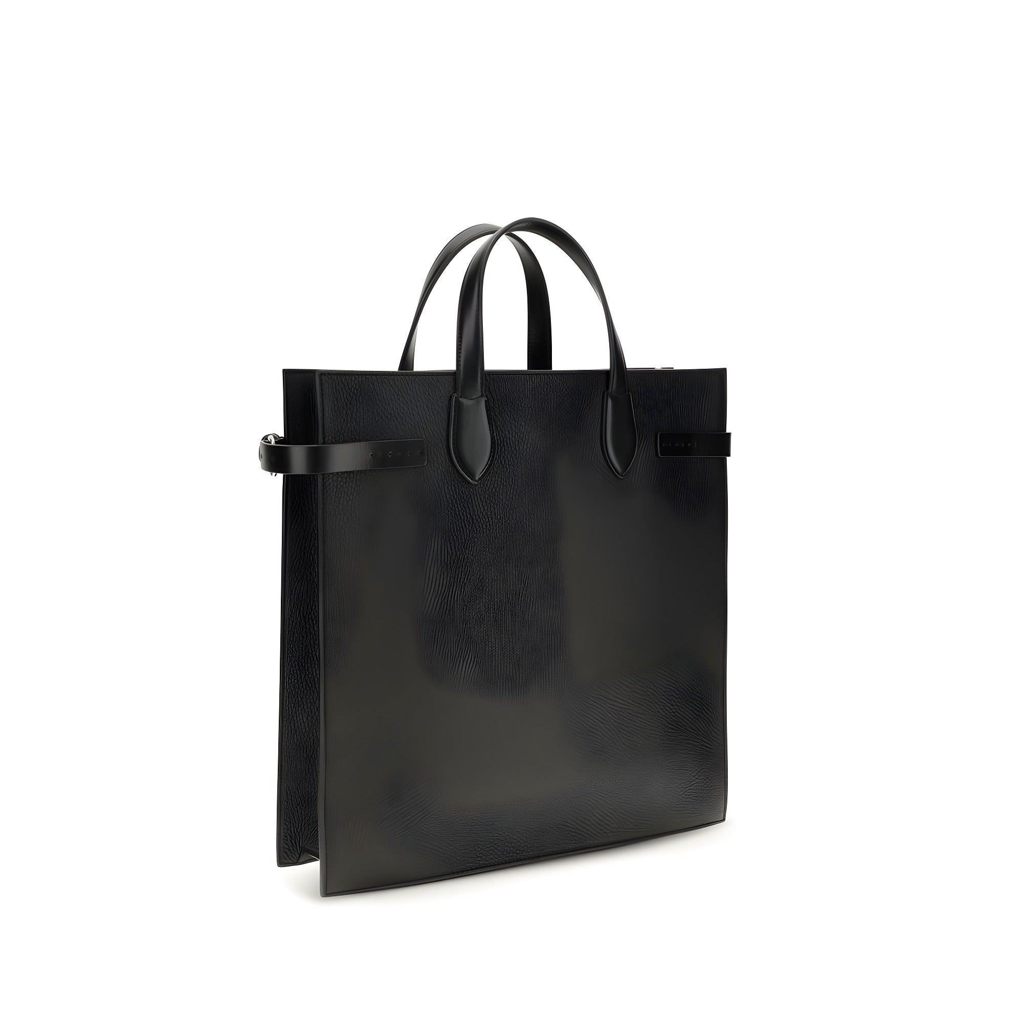 Valentino Garavani Black Calf Leather Shoulder Bag