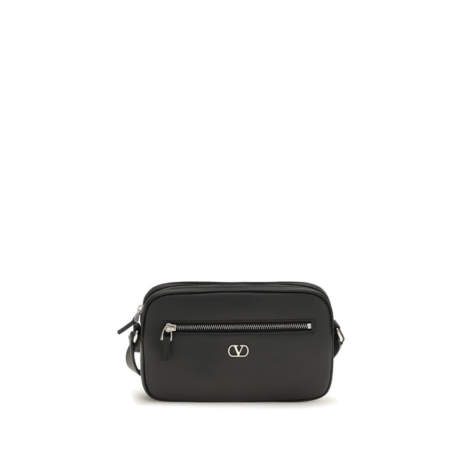 Valentino Garavani Black Calf Leather Wallet