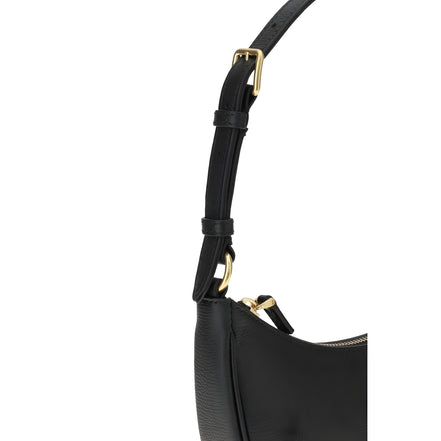 Valentino Garavani Black Calf Leather Shoulder Bag