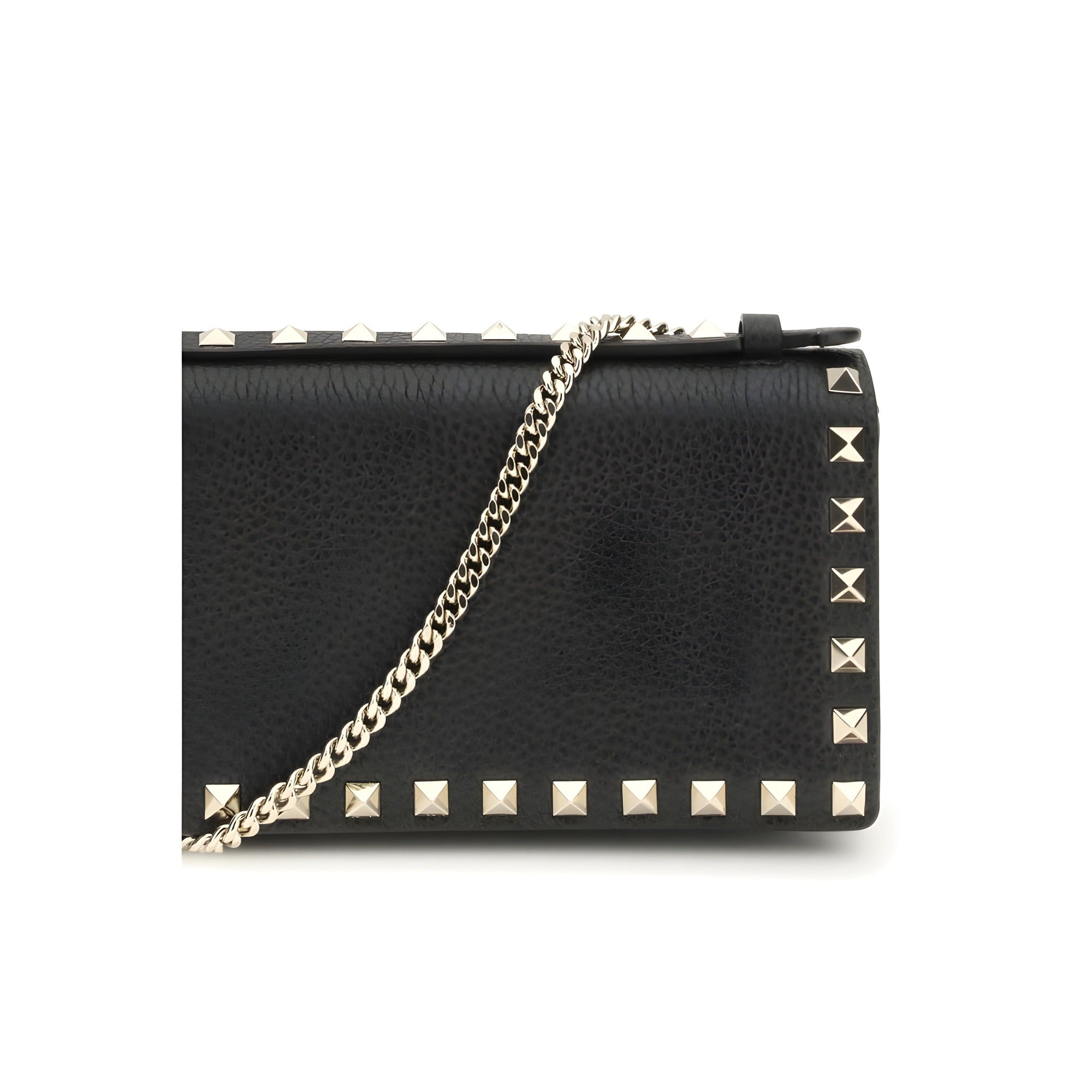 Valentino Garavani Black Calf Leather Wallet