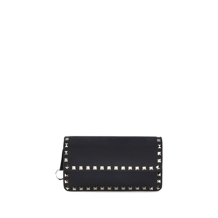 Valentino Garavani Black Calf Leather Wallet