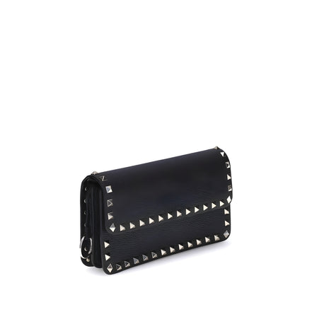 Valentino Garavani Black Calf Leather Wallet