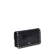 Valentino Garavani Black Calf Leather Wallet