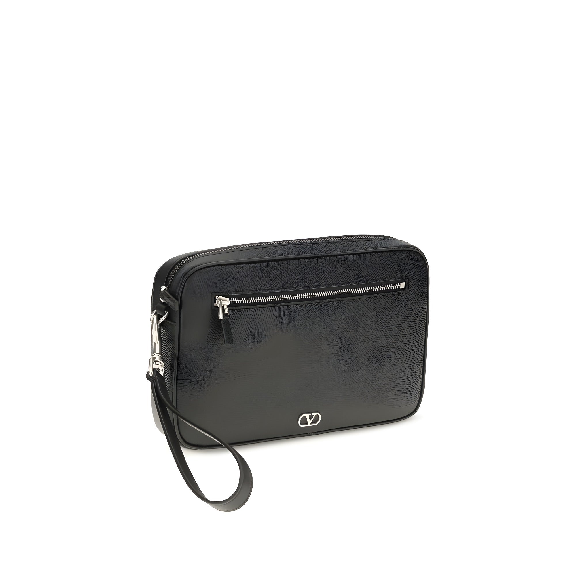 Valentino Garavani Black Calf Leather Wallet