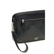 Valentino Garavani Black Calf Leather Wallet