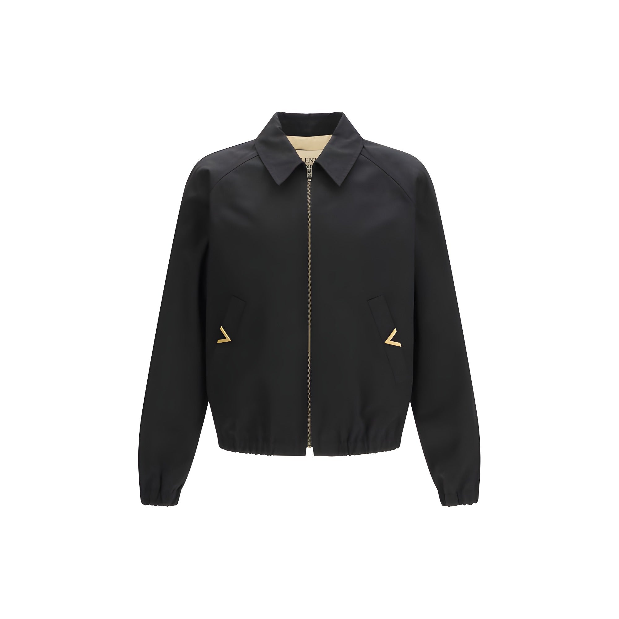 Valentino Garavani Black Cotton Bomber