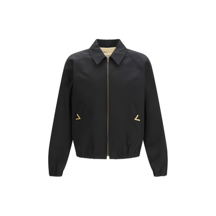 Valentino Garavani Black Cotton Bomber