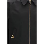 Valentino Garavani Black Cotton Bomber