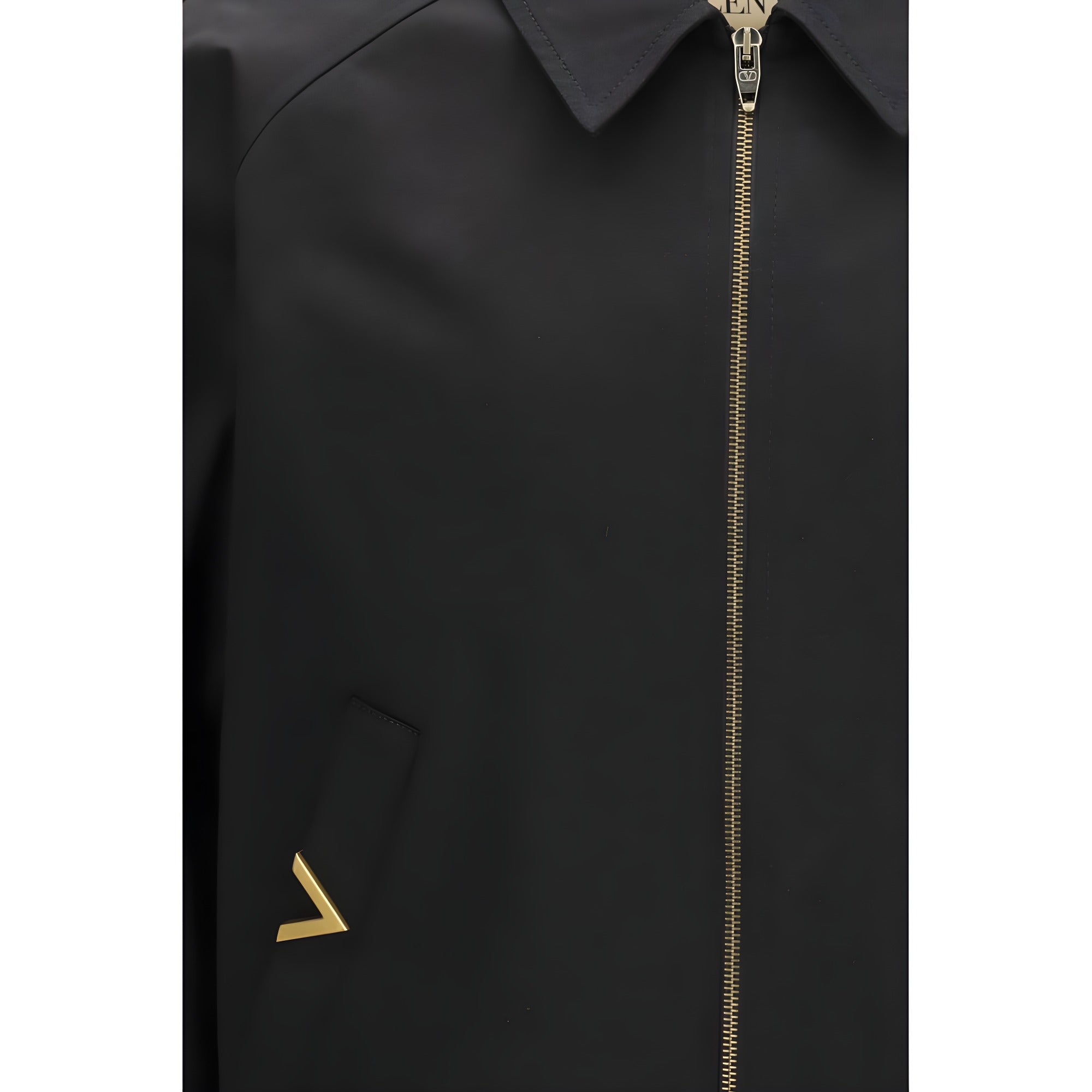 Valentino Garavani Black Cotton Bomber