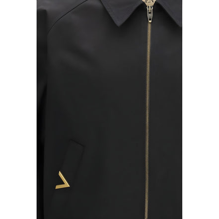 Valentino Garavani Black Cotton Bomber