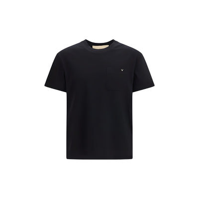 Valentino Garavani Black Cotton T-Shirt