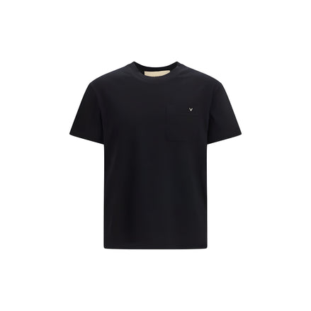 Valentino Garavani Black Cotton T-Shirt