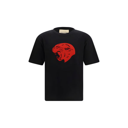 Valentino Garavani Black Cotton T-Shirt
