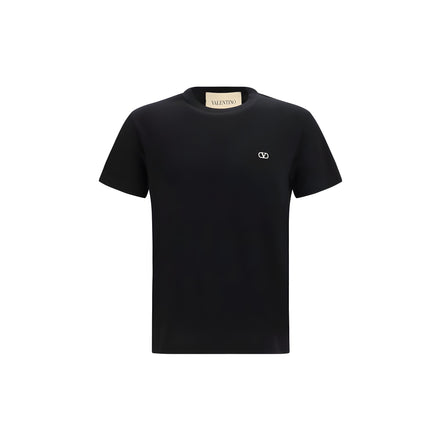 Valentino Garavani Black Cotton T-Shirt