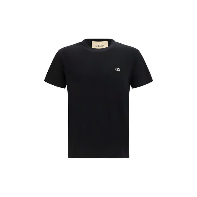 Valentino Garavani Black Cotton T-Shirt