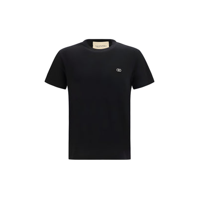 Valentino Garavani Black Cotton T-Shirt