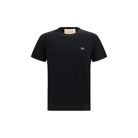 Valentino Garavani Black Cotton T-Shirt