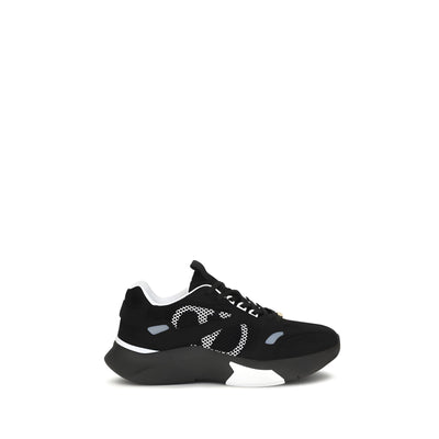 Valentino Garavani Black Fabric Athletic Sneakers