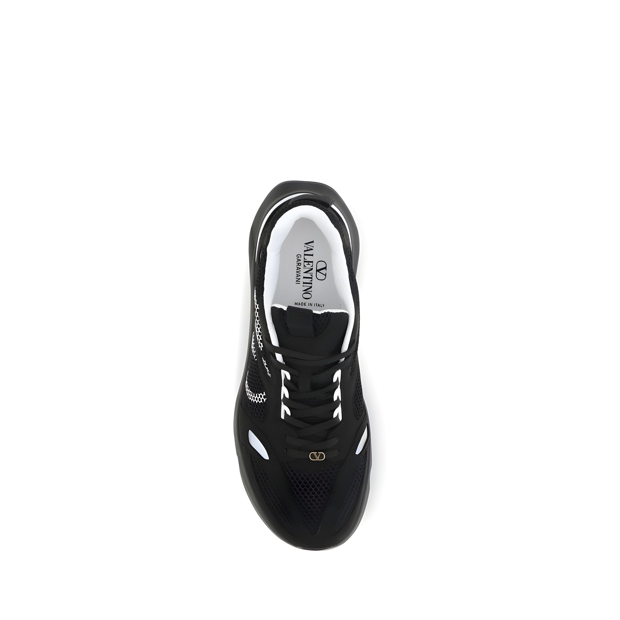 Valentino Garavani Black Fabric Athletic Sneakers