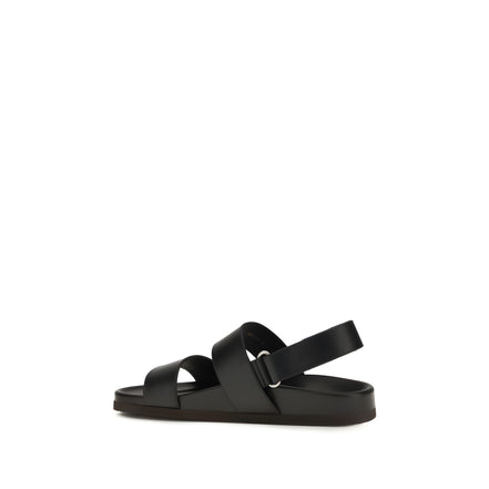 Valentino Garavani Black Flat Sandals