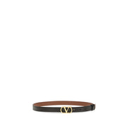 Valentino Garavani Black Lambskin Regular Belt