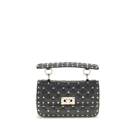 Valentino Garavani Black Lambskin Shoulder Bag
