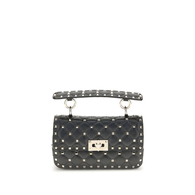 Valentino Garavani Black Lambskin Shoulder Bag