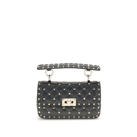 Valentino Garavani Black Lambskin Shoulder Bag