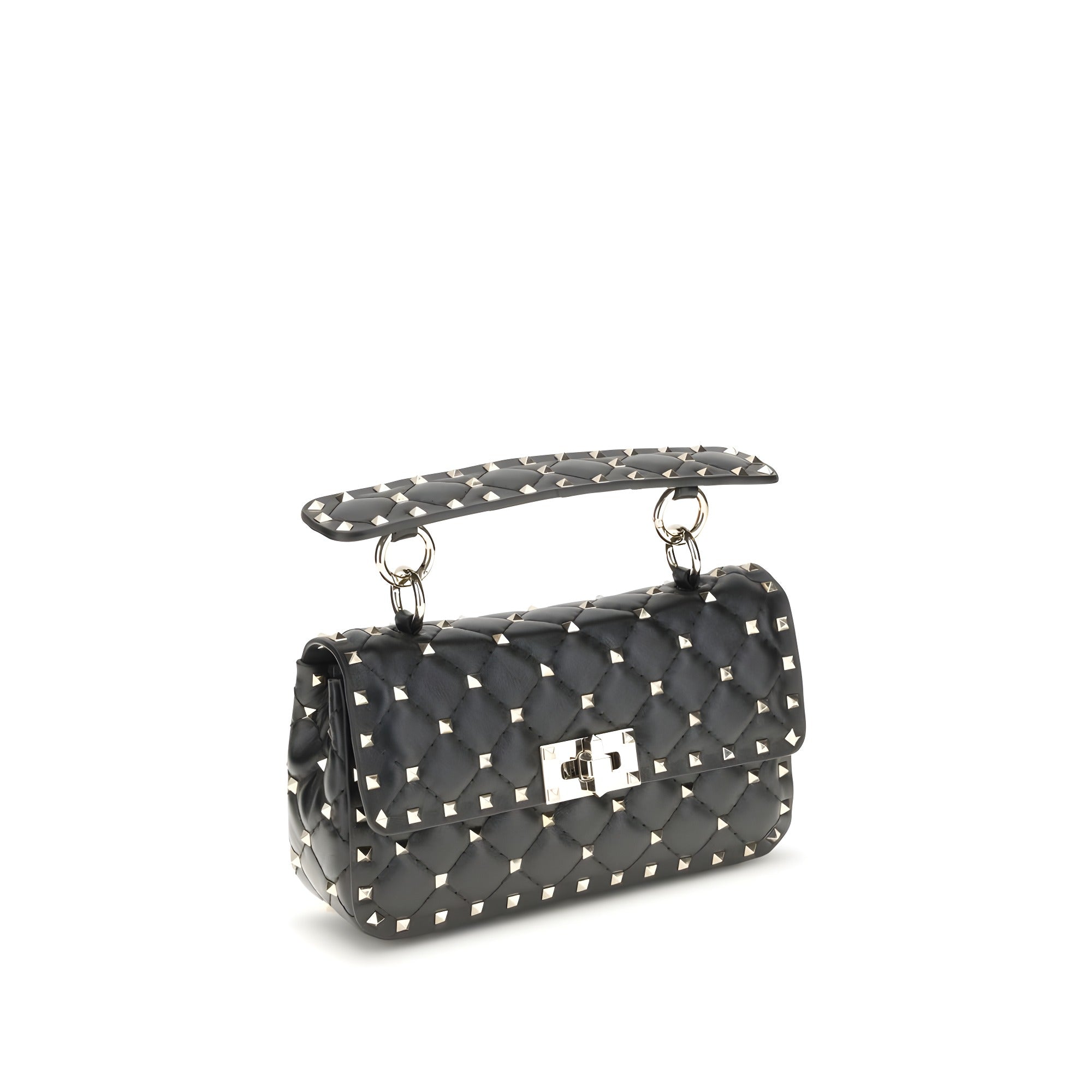 Valentino Garavani Black Lambskin Shoulder Bag