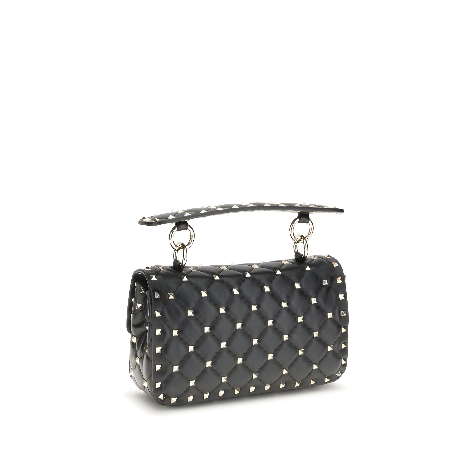 Valentino Garavani Black Lambskin Shoulder Bag