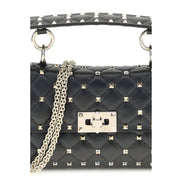 Valentino Garavani Black Lambskin Shoulder Bag