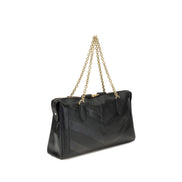 Valentino Garavani Black Lambskin Shoulder Bag
