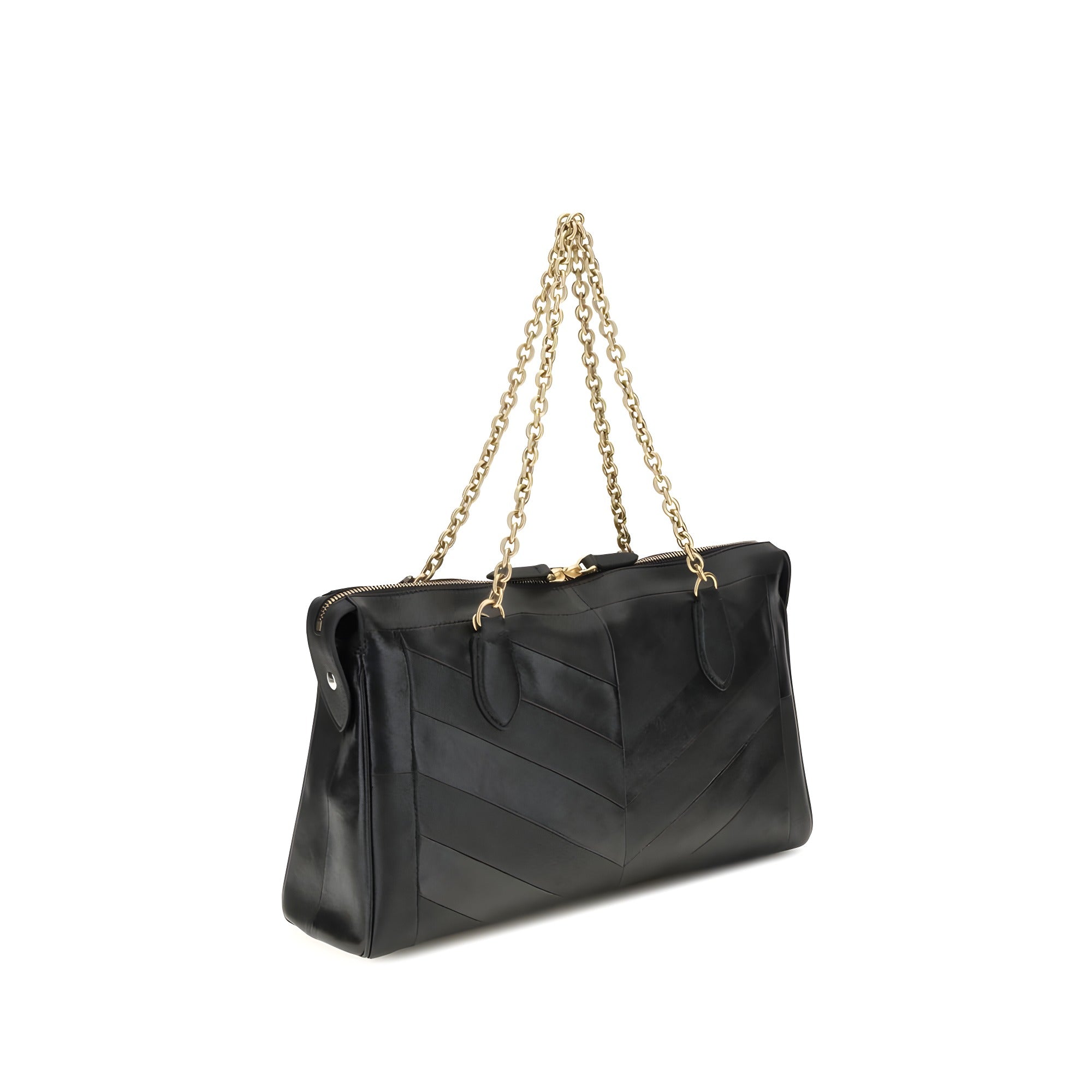 Valentino Garavani Black Lambskin Shoulder Bag
