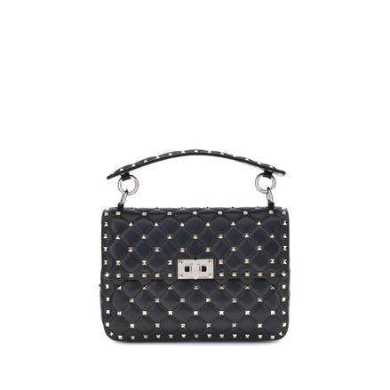 Valentino Garavani Black Leather Shoulder Bag