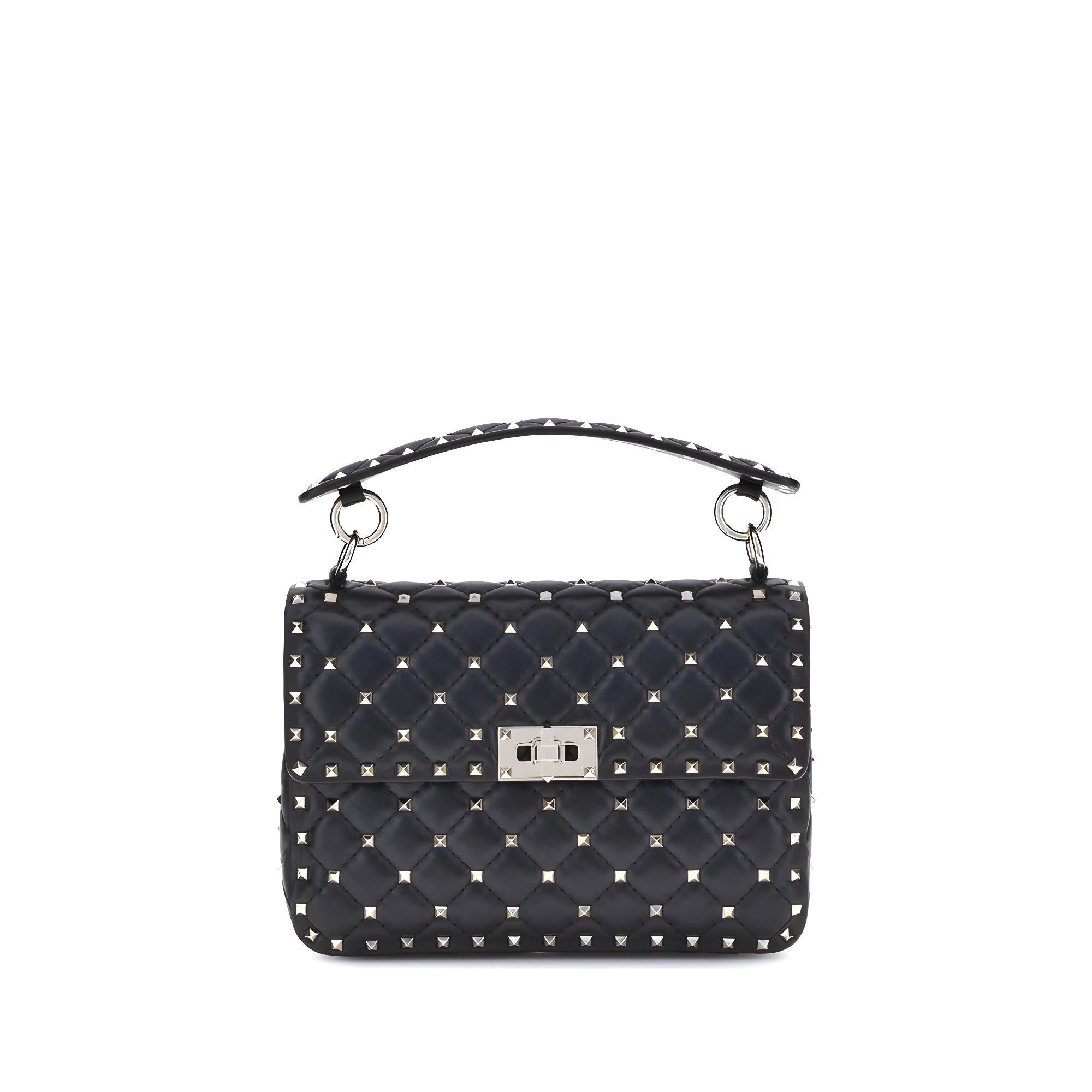 Valentino Garavani Black Lambskin Shoulder Bag