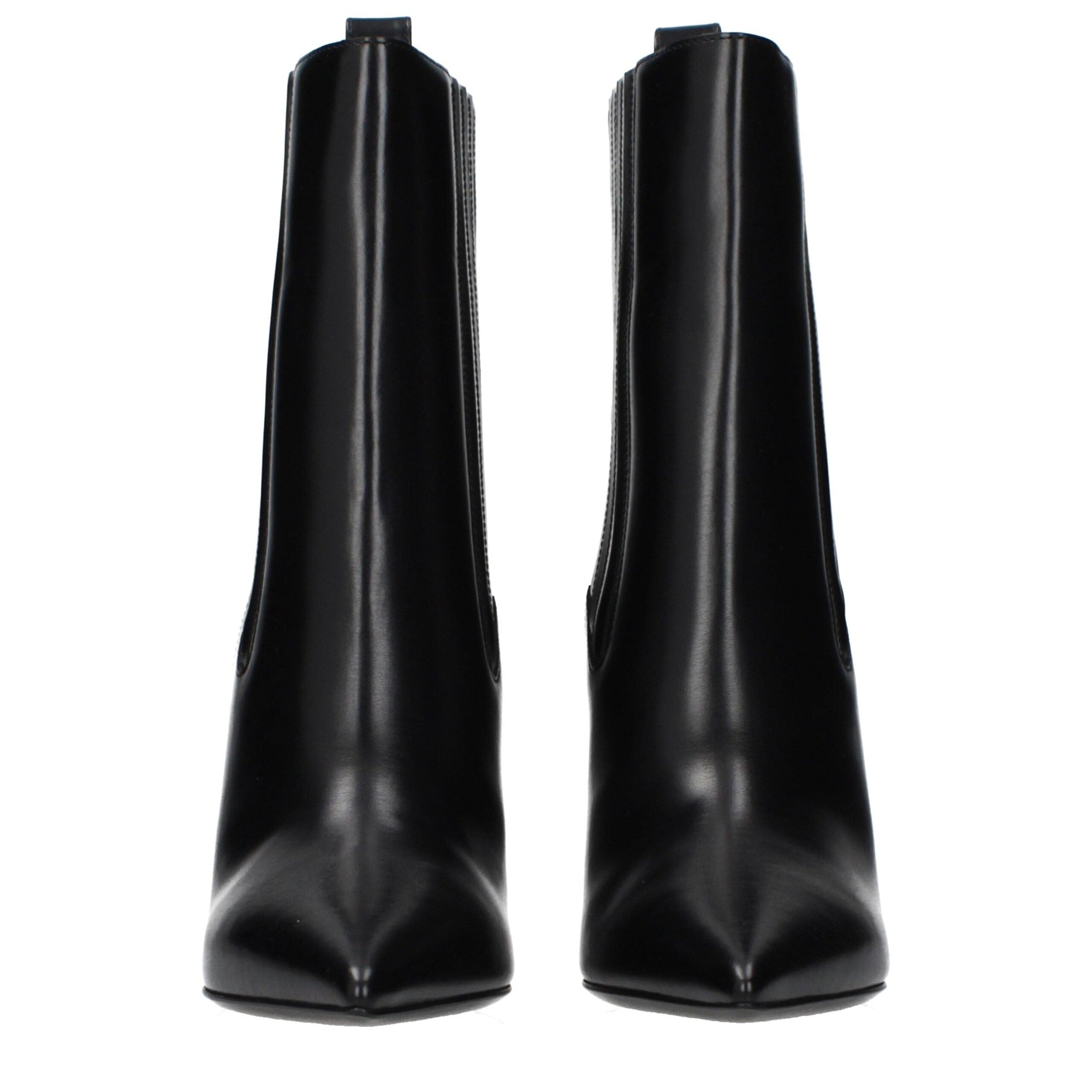 Valentino Garavani Black Leather Ankle Boots