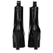 Valentino Garavani Black Leather Ankle Boots